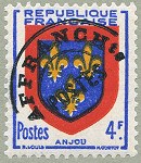 Image du timbre Armoiries d'Anjou - Timbre préoblitéré
