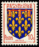 Image du timbre Armoiries d'Artois