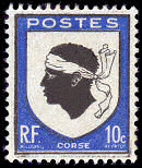 Image du timbre Armoiries de Corse