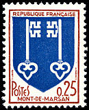 Image du timbre Armoiries de Mont-de-Marsan