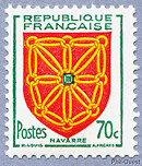 Image du timbre Armoiries  de Navarre