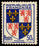 Image du timbre Armoiries  de Picardie