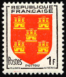 Image du timbre Armoiries  du Poitou