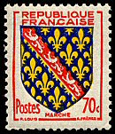 Image du timbre Armoiries de la Marche