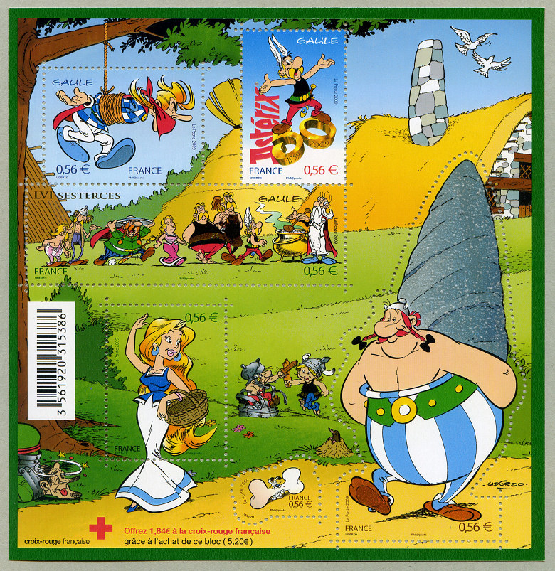 Image du timbre Les personnages d'Asterix