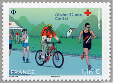 Image du timbre Devenir secouriste bénévole à la Croix-Rouge 
-
Olivier 32 ans, Cantal