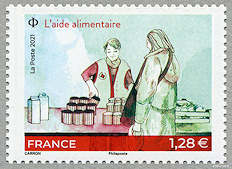 Image du timbre L'aide alimentaire