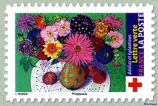 Image du timbre Dahlias et églantines