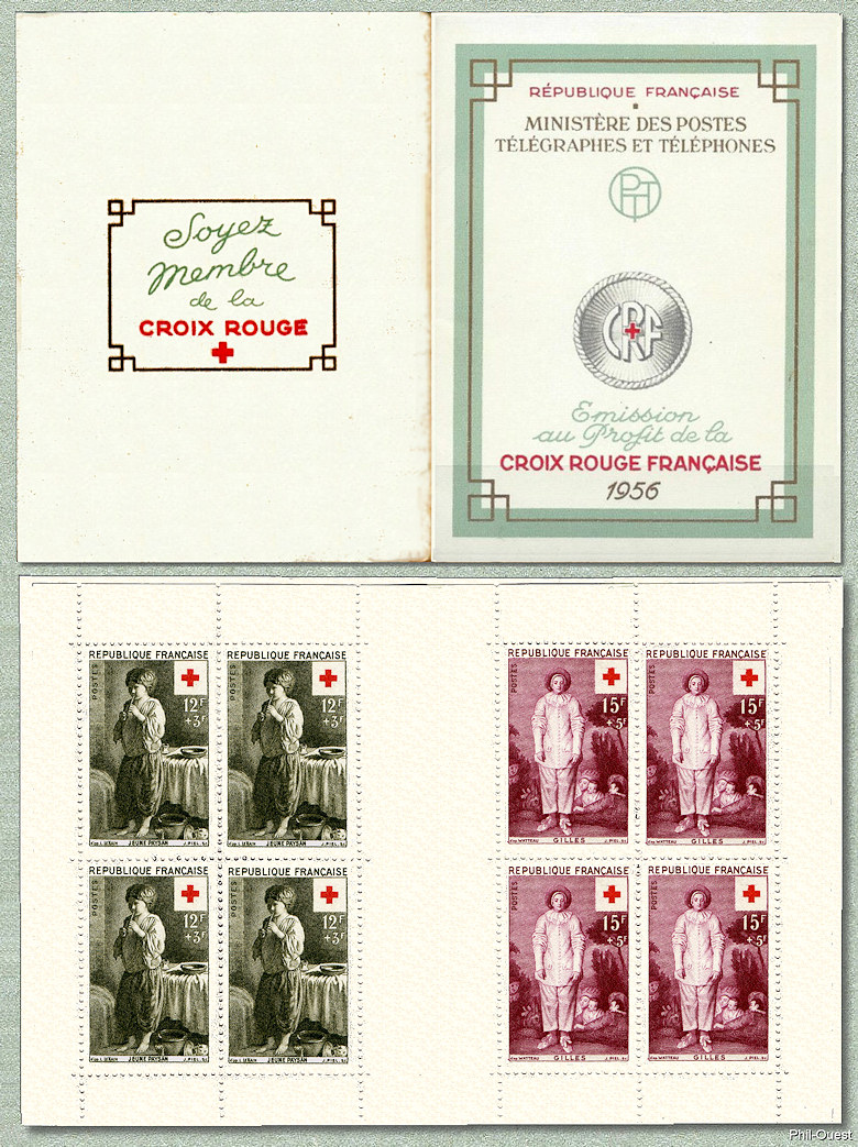Image du timbre Jeune Paysan d´après Louis Le Nain  - Le Gilles de Watteau