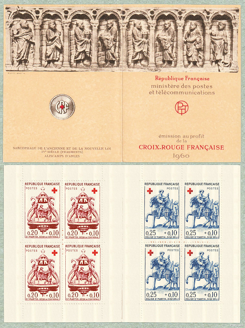 Image du timbre Carnet bâton le confrérie Saint Martin et Église Saint-Martin, Oise