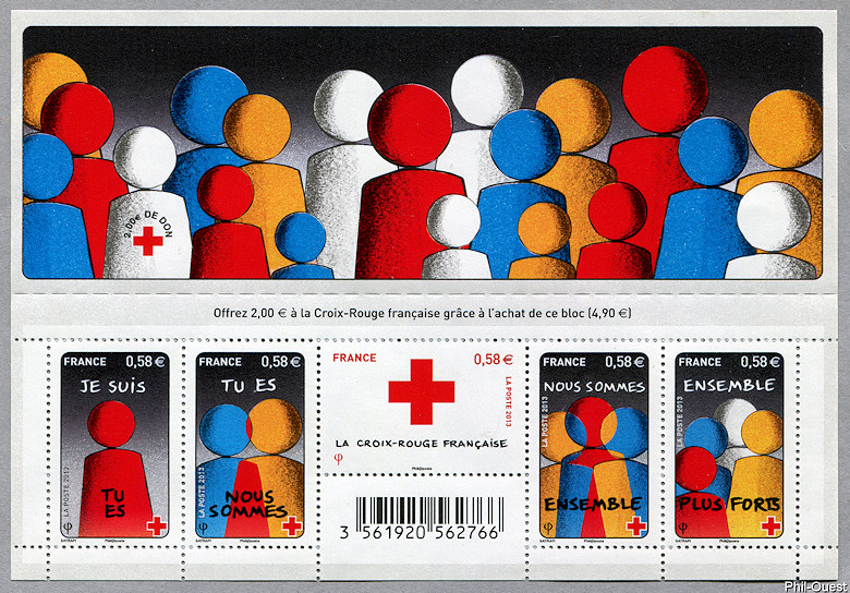 Image du timbre Feuillet Croix-Rouge 2013