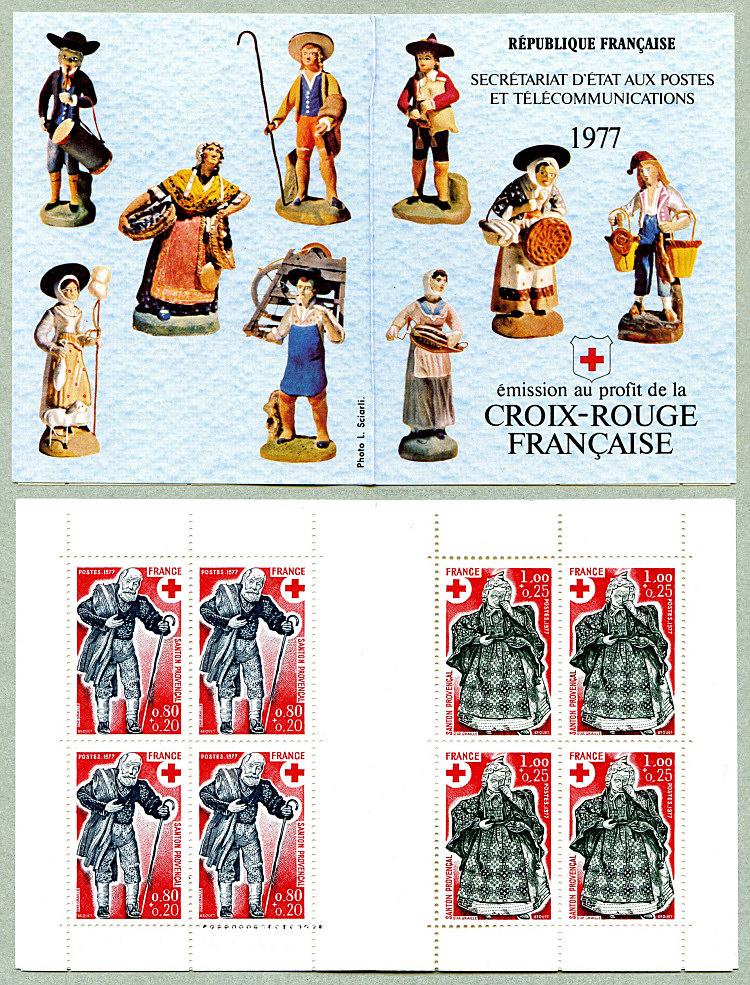 Image du timbre Santons provençaux - le chemineau et la guérisseuse