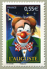 Image du timbre Le cirque à travers le tempsL'Auguste