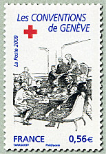 Image du timbre Les Conventions de Genève