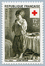 Image du timbre Jeune Paysan d´après Louis Le Nain 