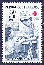 Image du timbre Infirmière (1966)
