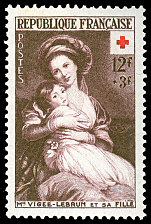 Image du timbre Mme Vigée-Lebrun et sa fille