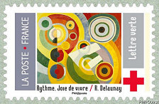 Image du timbre Avec Robert Delaunay - Rythme, Joie de vivre-Timbre 1