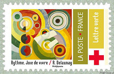 Image du timbre Avec Robert Delaunay - Rythme, Joie de vivre-Timbre 2