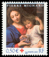 Image du timbre Fêtes de fin d'année-Pierre Mignard «La Vierge à la grappe»
