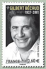 Image du timbre Gilbert Bécaud 1927-2001