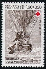 Image du timbre Hommage à Jules Verne«Cinq semaines en ballon»
