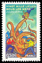 Image du timbre 20.000 lieues sous les mers - 1870