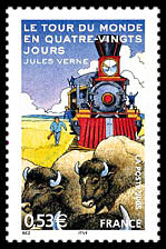 Image du timbre Le tour du Monde en 80 jours - 1873
