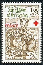 Image du timbre Le Lièvre et la tortue
