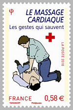 Image du timbre Massage cardiaque