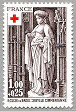 Image du timbre Eglise de Brou- Sibylle cimmérienne