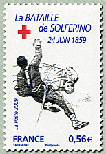 Image du timbre La bataille de Solferino 24 juin 1859
