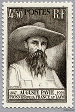 Image du timbre Auguste Pavie - Pionnier de la France au Laos - 1847-1925