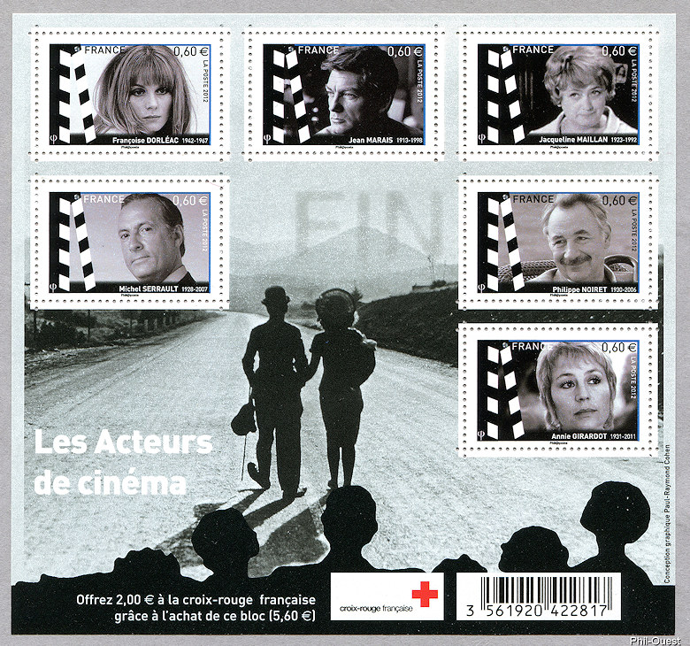 Image du timbre Les acteurs de cinéma