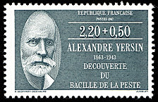Image du timbre Alexandre Yersin 1863-1943-Découverte du bacille de la peste