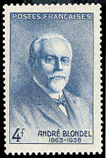 Image du timbre André Blondel 1863-1938