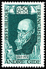 Image du timbre André Gide 1869-1951
