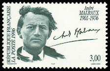 Image du timbre Vingtième anniversaire de la mort d'André Malraux (1901-1976)