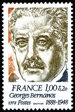 Image du timbre Georges Bernanos 1888 -1948