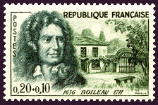 Image du timbre Boileau 1636-1711