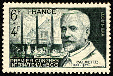 Image du timbre Albert Calmette 1863-1933-Premier congrès international du BCG 
