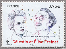 Image du timbre Célestin et Élise Freinet