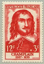 Image du timbre Samuel de Champlain 1567-1635