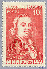 Image du timbre Claude Chappe 1763-1805