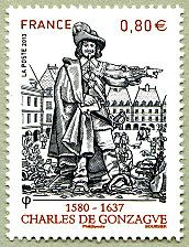 Image du timbre Charles de Gonzague 1580 - 1637