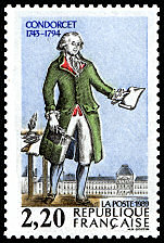 Image du timbre Condorcet 1743-1794