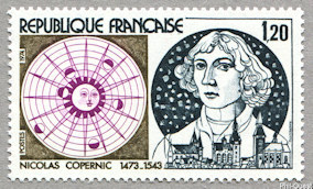 Image du timbre Nicolas Copernic  1473-1543500ème anniversaire de sa naissance