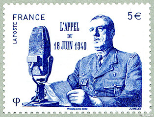 Image du timbre L'appel du 18 juin 1940
