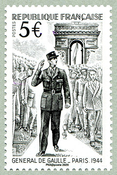 Image du timbre Général de Gaulle - Paris 1944