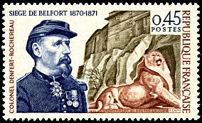 Image du timbre Siège de Belfort 1870-1871Colonel Denfert-Rochereau
